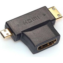 Rob Ada  HDMI Dişi To Mikro HDMI Erkek ve Mini HDMI Erkek Çevirici