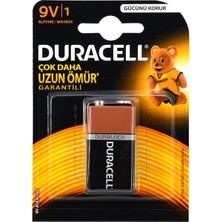 Duracell 9 Volt Alkalin Pil Taşınabilir Yüksek Performans ve Uzun Ömür Sunar