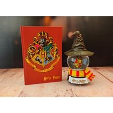 Hediye Deposu Harry Potter Müzikli Hogwarts Renk Değiştiren Kar Küresi ve Parlak Defter