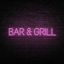 Honey Concept Bar Grill Neon LED Duvar Yazısı Dekoratif Duvar Aydinlatmasi Gece Lambası