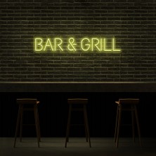 Honey Concept Bar Grill Neon LED Duvar Yazısı Dekoratif Duvar Aydinlatmasi Gece Lambası