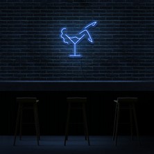 Honey Concept Kokteyl Neon LED Duvar Yazısı Dekoratif Duvar Aydinlatmasi Gece Lambası