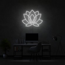 Honey Concept Lotus Çiçeği Çiçek Neon LED Duvar Yazısı Dekoratif Duvar Aydinlatmasi Gece Lambası