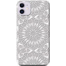 Hesaplı Dünya Apple iPhone 11 Kılıf Gri Ton Vektörel Tasarım Baskılı Esnek TPU Silikon