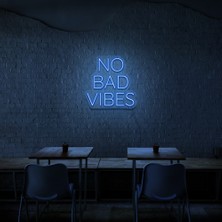 Honey Concept No Bad Vibes Neon LED Duvar Yazısı Dekoratif Duvar Aydinlatmasi Gece Lambası