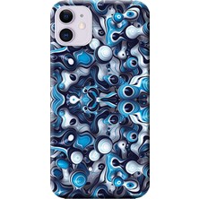 Hesaplı Dünya Apple iPhone 11 Kılıf Dekoratif Dalgalı Kabarcık Baskılı Esnek TPU Silikon