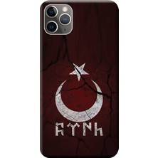 Hesaplı Dünya Apple iPhone 11 Pro Kılıf Göktürkçe Türk Baskılı Esnek TPU Silikon