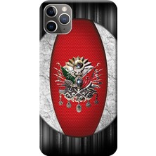 Hesaplı Dünya Apple iPhone 11 Pro Kılıf Osmanlı Tuğra Tasarım Baskılı Esnek TPU Silikon