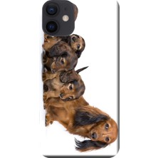 Hesaplı Dünya Apple iPhone 12 Kılıf Yavru Köpekler Baskılı Esnek TPU Silikon