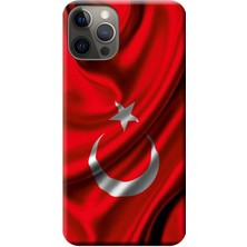Hesaplı Dünya Apple iPhone 12 Pro Max Kılıf Dalgalı Bayrak Baskılı Esnek TPU Silikon