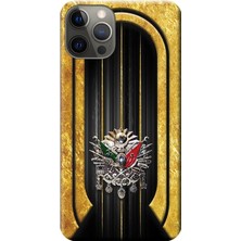 Hesaplı Dünya Apple iPhone 12 Pro Max Kılıf Osmanlı Tuğra Tasarım Baskılı Esnek TPU Silikon