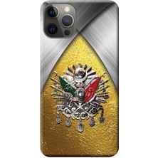 Hesaplı Dünya Apple iPhone 12 Pro Max Kılıf Osmanlı Tuğra Tasarım Baskılı Esnek TPU Silikon
