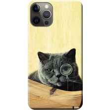 Hesaplı Dünya Apple iPhone 12 Pro Max Kılıf Kedi Resim Baskılı Esnek TPU Silikon