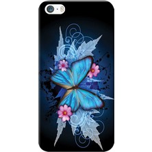 Hesaplı Dünya Apple iPhone 5/5S Kılıf Kelebek Resim Baskılı Esnek TPU Silikon