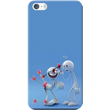 Hesaplı Dünya Apple iPhone 5/5S Kılıf Sakar Aşk Baskılı Esnek TPU Silikon