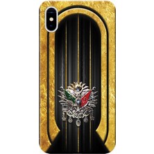 Hesaplı Dünya Apple iPhone XS Max Kılıf Osmanlı Tuğra Tasarım Baskılı Esnek TPU Silikon