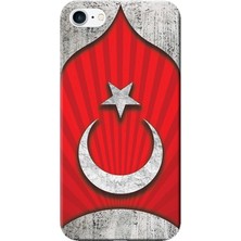 Hesaplı Dünya Apple iPhone 6 Plus Kılıf Türk Bayrağı Tasarım Baskılı Esnek TPU Silikon