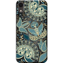 Hesaplı Dünya Apple iPhone XR Kılıf Vektörel Çiçek Baskılı Esnek TPU Silikon