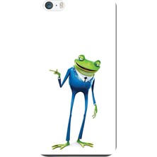 Hesaplı Dünya Apple iPhone 5/5S Kılıf Artist Kurbağ Baskılı Esnek TPU Silikon