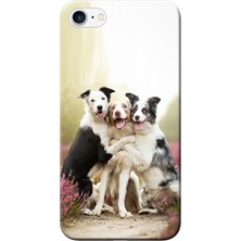 Hesaplı Dünya Apple iPhone 6 Plus Kılıf Sevimli Köpekler Sarılma Baskılı Esnek TPU Silikon