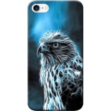 Hesaplı Dünya Apple iPhone 6 Plus Kılıf Mistik Şahin Baskılı Esnek TPU Silikon