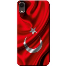 Hesaplı Dünya Apple iPhone XR Kılıf Dalgalı Bayrak Baskılı Esnek TPU Silikon