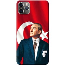 Hesaplı Dünya Apple iPhone 11 Pro Kılıf Atatürk Baskılı Esnek TPU Silikon