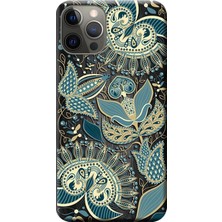 Hesaplı Dünya Apple iPhone 12 Pro Kılıf Vektörel Çiçek Baskılı Esnek TPU Silikon