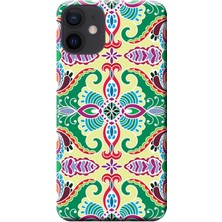 Hesaplı Dünya Apple iPhone 12 Kılıf Dekoratif Geometrik Vektörel Baskılı Esnek TPU Silikon