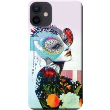 Hesaplı Dünya Apple iPhone 12 Kılıf Renkli Floral Desenli Baskılı Esnek TPU Silikon