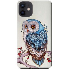 Hesaplı Dünya Apple iPhone 12 Kılıf Renkli Baykuş Baskılı Esnek TPU Silikon