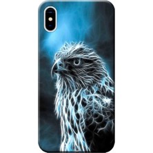 Hesaplı Dünya Apple iPhone XS Kılıf Mistik Şahin Baskılı Esnek TPU Silikon