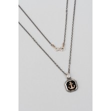 So CHIC Çapa Figürlü  Gümüş Erkek Kolye