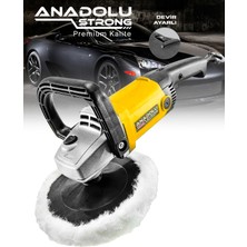 Anadolu Strong ANS1095 1200 W Devir Ayarlı 180MM 6 Kademeli Polisaj Makinesi Hediyeli Set