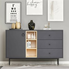 BMdekor Konsol Doğal Antrasit