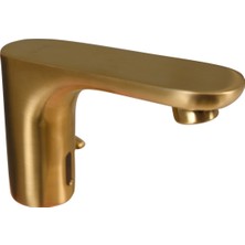 VitrA Memoria Gold Fotoselli Lavabo Bataryası Mat Altın Renkli Elektrikli Çift Su