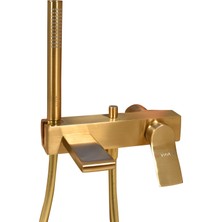 Vitra Memoria Gold Banyo Bataryası El Duşlu Mat Altın Renkli A4233433