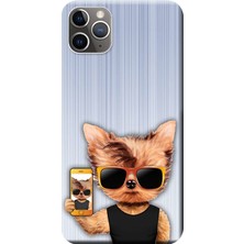 Hesaplı Dünya Apple iPhone 11 Pro Kılıf Kedi Cool Kedi Baskılı Esnek TPU Silikon