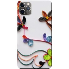Hesaplı Dünya Apple iPhone 11 Pro Max Kılıf Çiçek Baskılı Esnek TPU Silikon