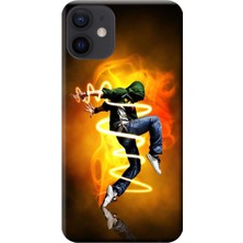 Hesaplı Dünya Apple iPhone 12 Mini Kılıf Alev HipHop Baskılı Esnek TPU Silikon