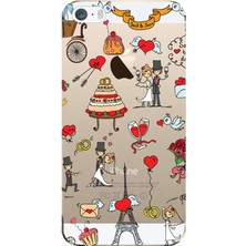 Hesaplı Dünya Apple iPhone 5/5S Kılıf Düğün Vektor Baskılı Esnek TPU Silikon