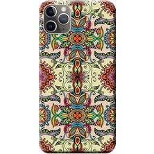 Hesaplı Dünya Apple iPhone 11 Pro Max Kılıf Dekoratif Geometrik Vektörel Baskılı Esnek TPU Silikon