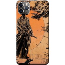 Hesaplı Dünya Apple iPhone 11 Pro Max Kılıf Samuray Baskılı Esnek TPU Silikon