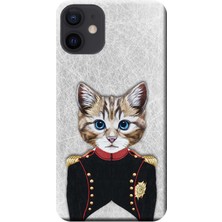 Hesaplı Dünya Apple iPhone 12 Kılıf Üniformalı Kedi Baskılı Esnek TPU Silikon