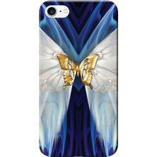 Hesaplı Dünya Apple iPhone 8 Kılıf Kelebek Resim Baskılı Esnek TPU Silikon