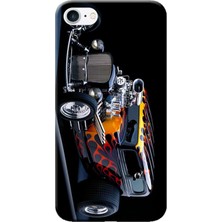 Hesaplı Dünya Apple iPhone 8 Kılıf Hot Rod Dog Baskılı Esnek TPU Silikon