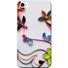 Hesaplı Dünya Apple iPhone 8 Kılıf Çiçek Baskılı Esnek TPU Silikon