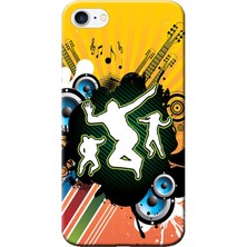 Hesaplı Dünya Apple iPhone 7 Kılıf Müzik Vektör Baskılı Esnek TPU Silikon