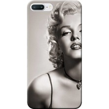 Hesaplı Dünya Apple iPhone 8 Plus Kılıf Marilyn Monroe Baskılı Esnek TPU Silikon