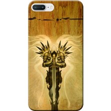 Hesaplı Dünya Apple iPhone 8 Plus Kılıf Tyrael Baskılı Esnek TPU Silikon